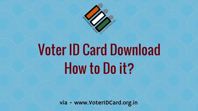 Download my voter id card telangana