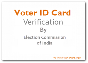 Election Card Verification for entry in Voters List