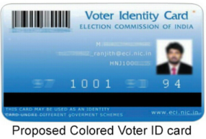 How to get a colored Voter ID Card instead of black and white election card