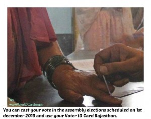 When could you cast a vote using your voter id card rajsthan