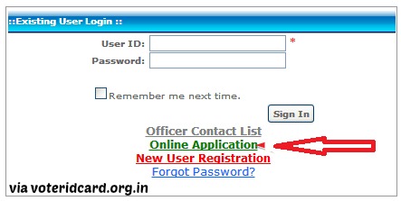 get registered online for voter ID card