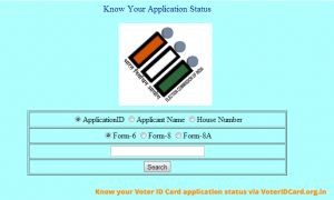 Know the status of your Voter Card Status
