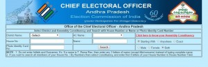 Check name in the Anhdra Pradesh Voter List on ceoandhra.nic.in