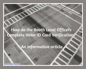 how do election officer conduct voter id card verification?