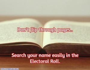 how to get/search name in the electoral roll
