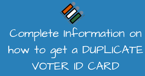 How to get a Duplicate Voter ID Card online or offline