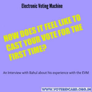 first experience with the electronic voting machine