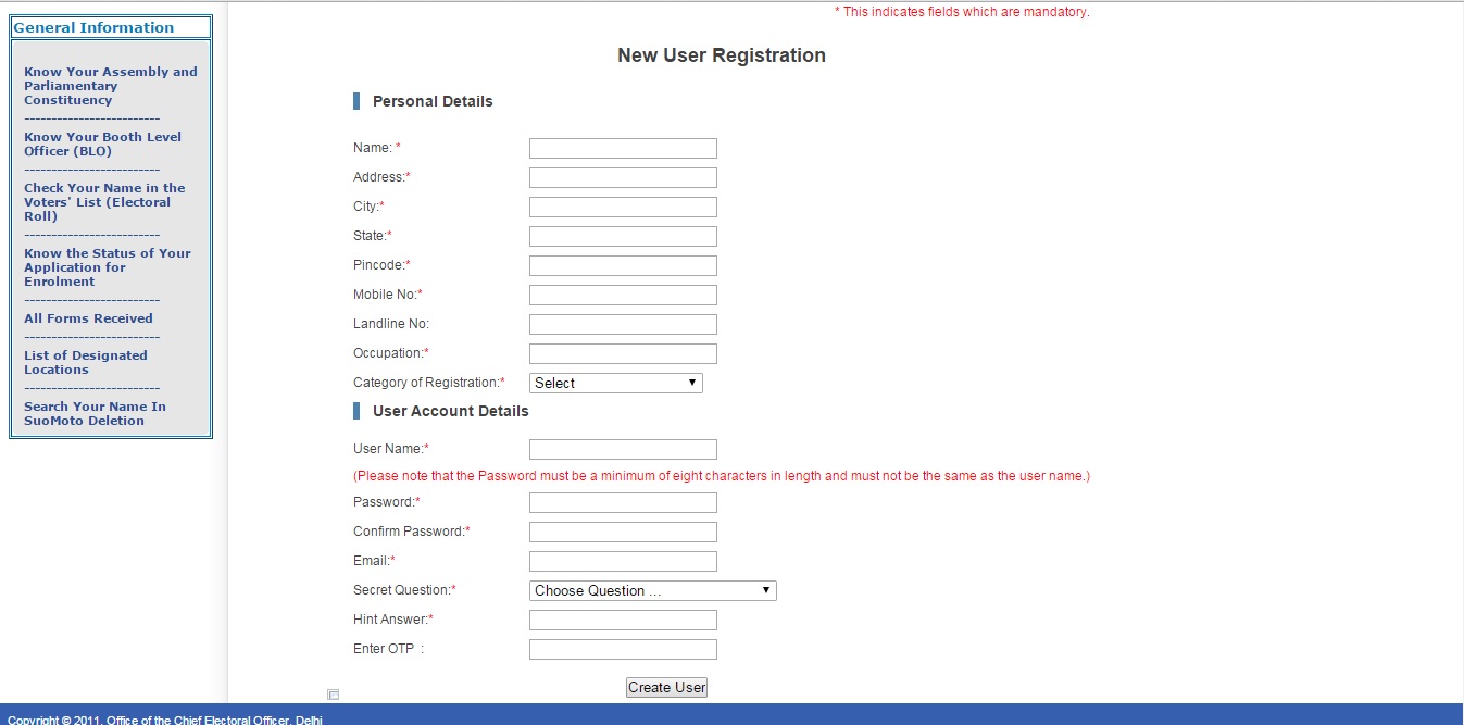 Voter-ID-Card-Delhi Login Page