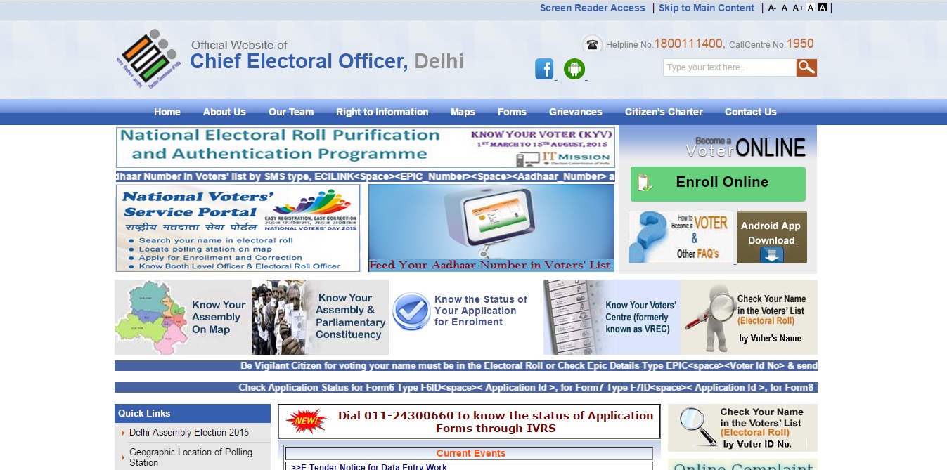 Voter-ID-Card-Delhi Delhi CEO Homepage
