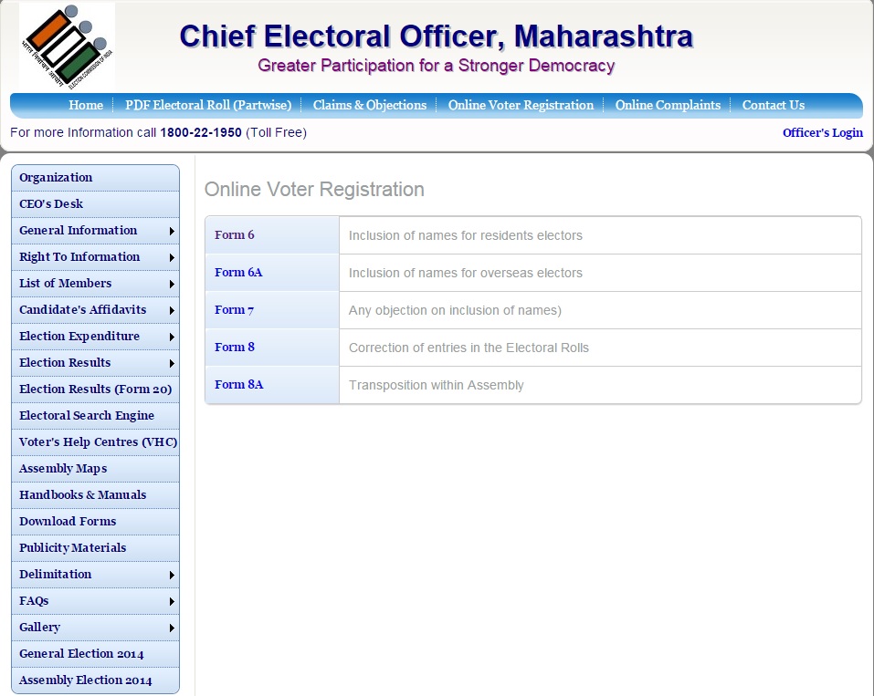 Voter-ID-Card-Maharashtra Registration Link