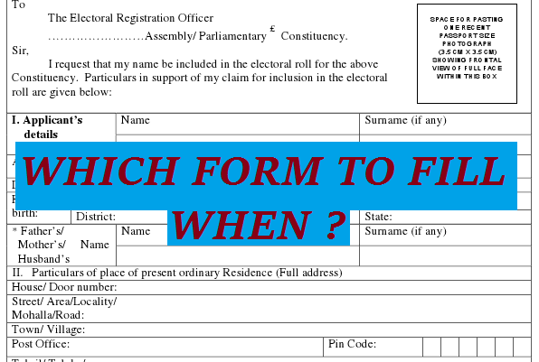 voter id card form
