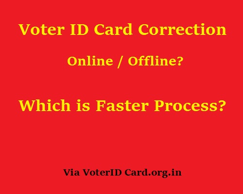 Voter ID Card Correction
