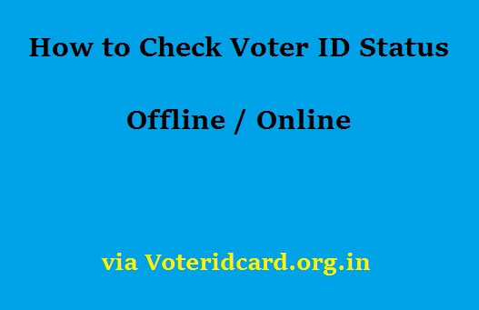 How to Check Voter ID Card Status Online