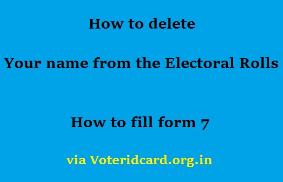 How to Delete Name from Voter List