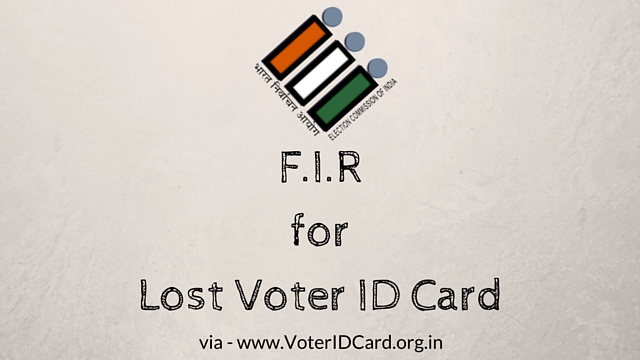 Lost Voter Id Card Here S How To File An Fir