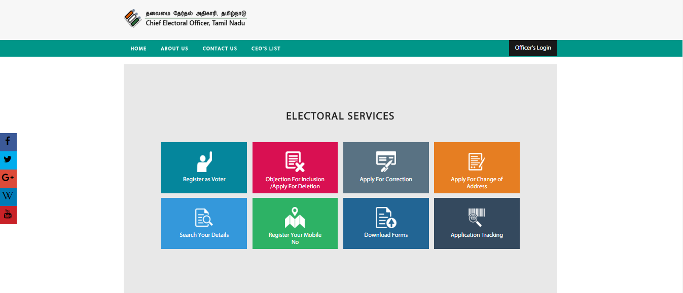 Tamil Nadu Voters List - voter services